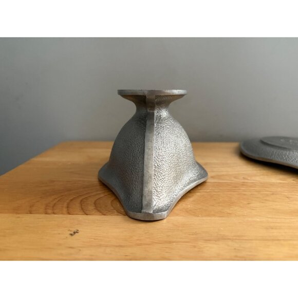 Guardian Service Hammered Aluminum Gravy Boat Matching Drip Plate Underplate - Picture 5 of 11